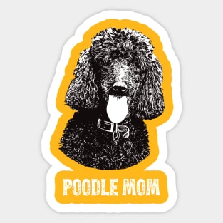 Poodle Mom Standard Poodle Graphic Sticker